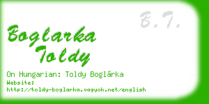 boglarka toldy business card