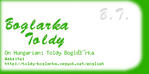 boglarka toldy business card